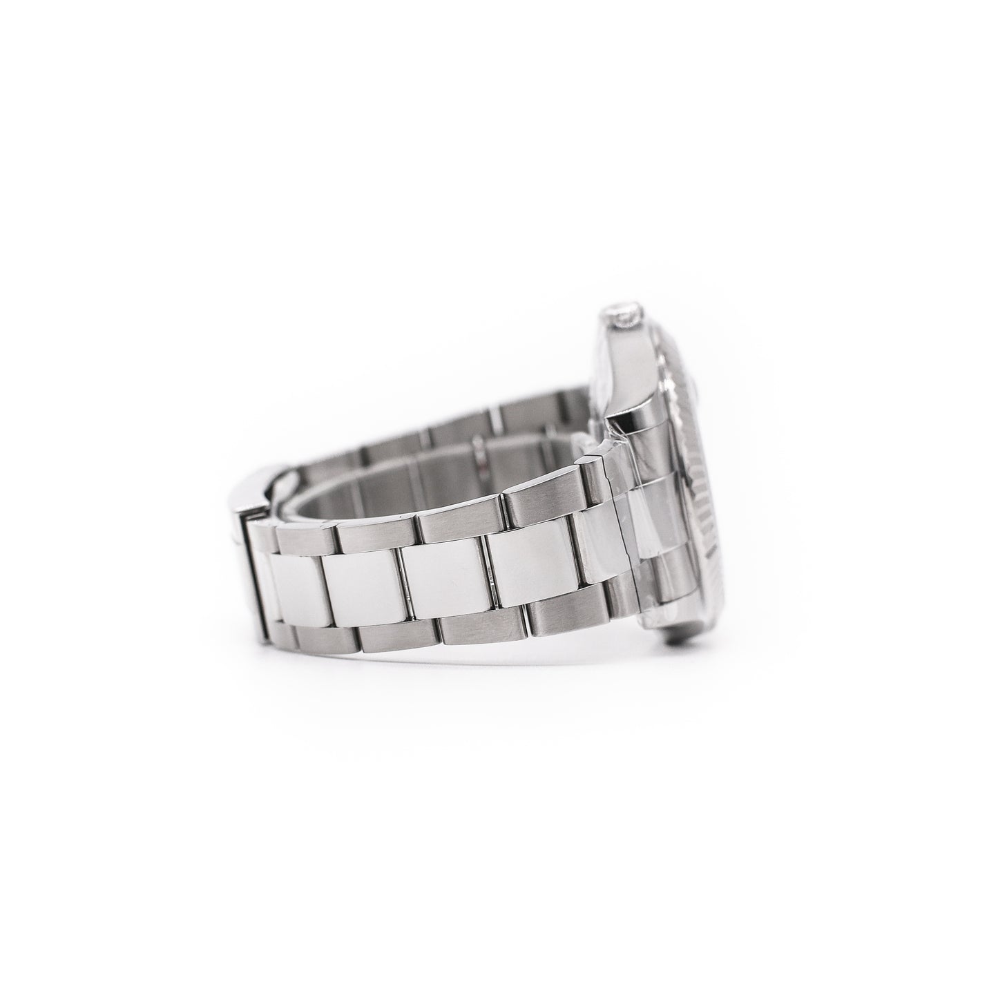 2014 Rolex Datejust 41 Rhodium Diamond Dial Fluted Bezel 116334