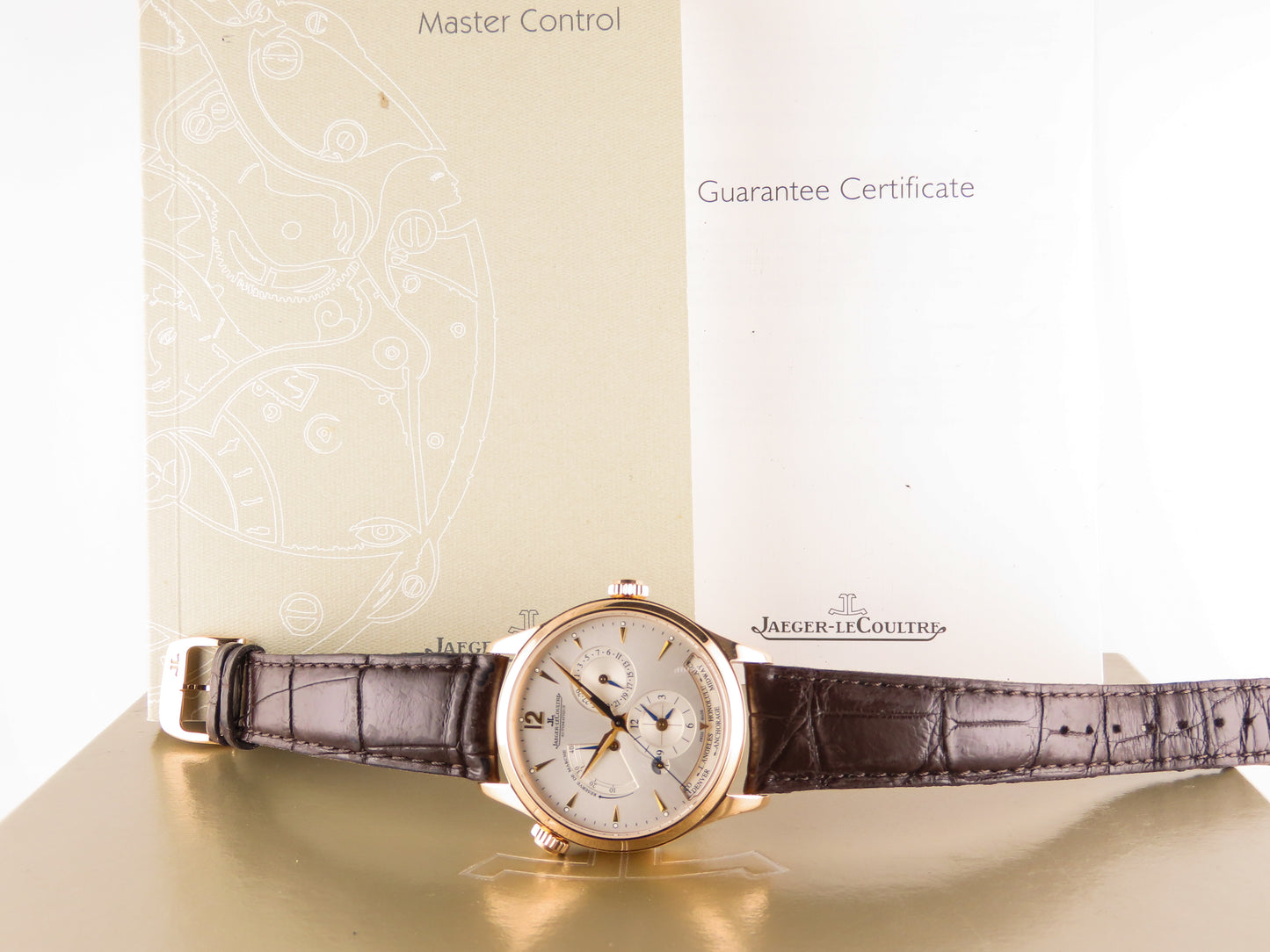 Jaeger Le Coultre Master Control Geographic 18 Ct. Rose Gold 39 Mm Q1422521 June 2017