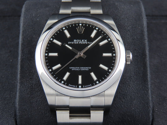 Rolex Oyster Perpetual Black Dial 39 Mm 114300 Unworn December 2018 (2 Years Production)