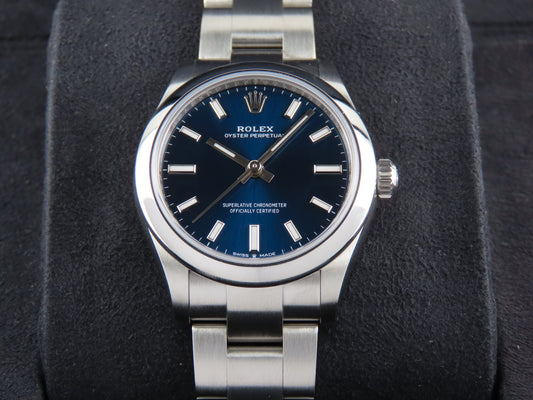 Rolex Oyster Perpetual Blue Dial 31 Mm 277200 June 2024