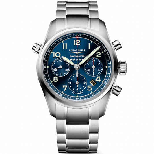 [BNIB] LONGINES SPIRIT AUTOMATIC CHRONOGRAPH BLUE 42MM *L3.820.4.93.6*