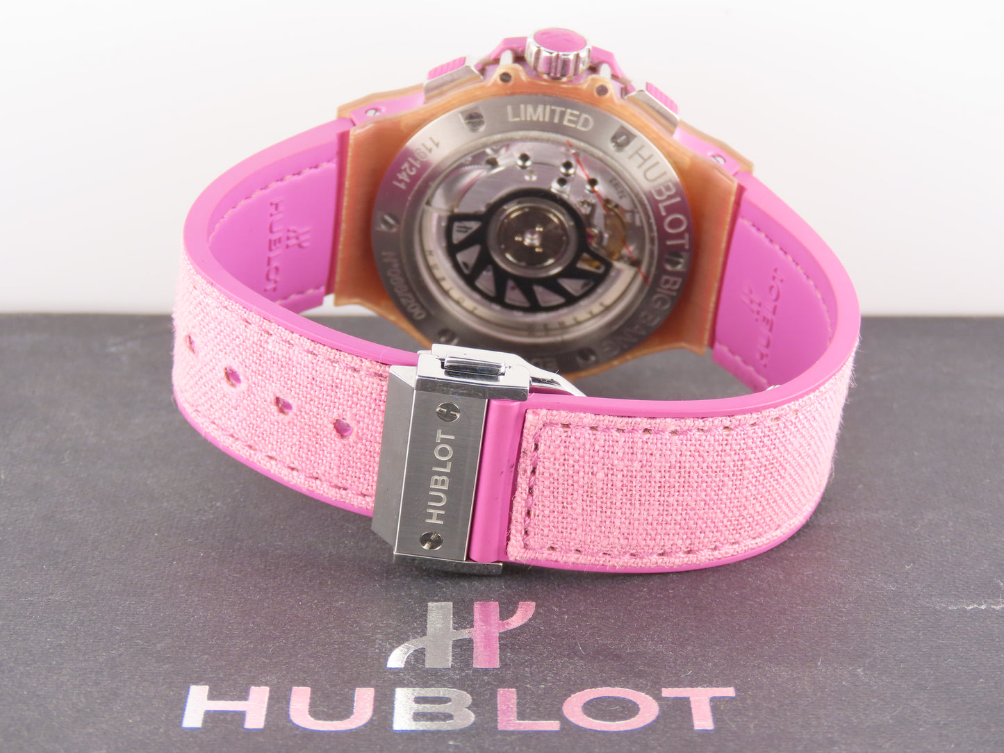 Hublot Big Bang 41 Mm Tutti Frutti Purple Linen Limited Edition 200 Pieces 341.XP.2770.NR.1205