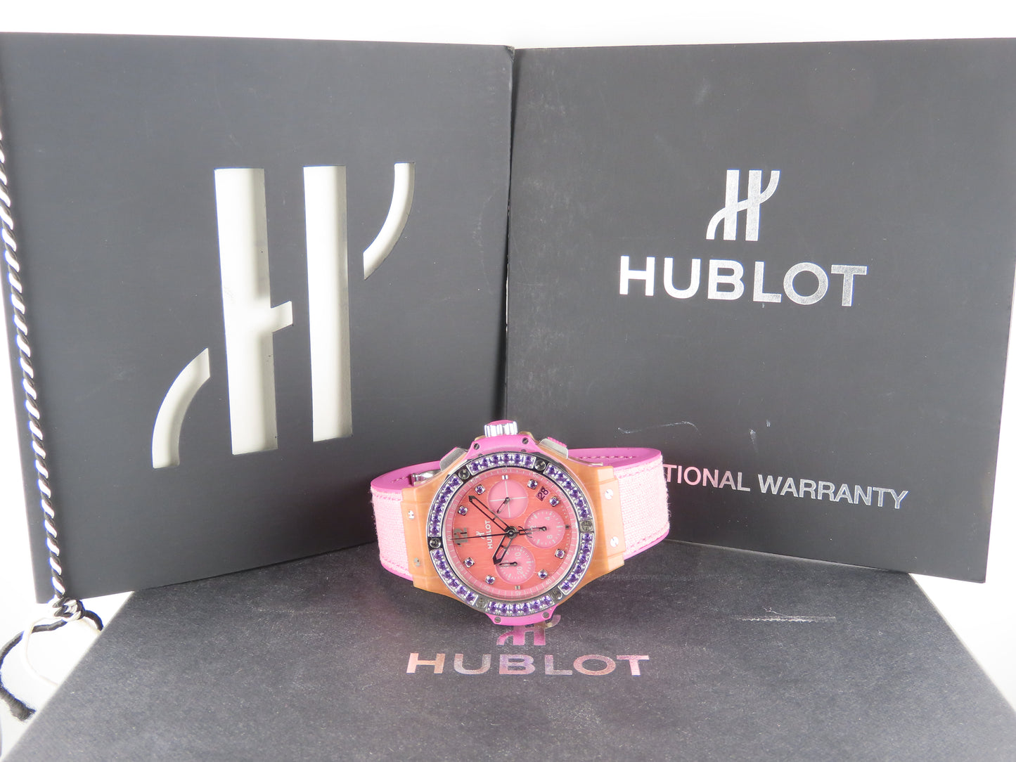 Hublot Big Bang 41 Mm Tutti Frutti Purple Linen Limited Edition 200 Pieces 341.XP.2770.NR.1205