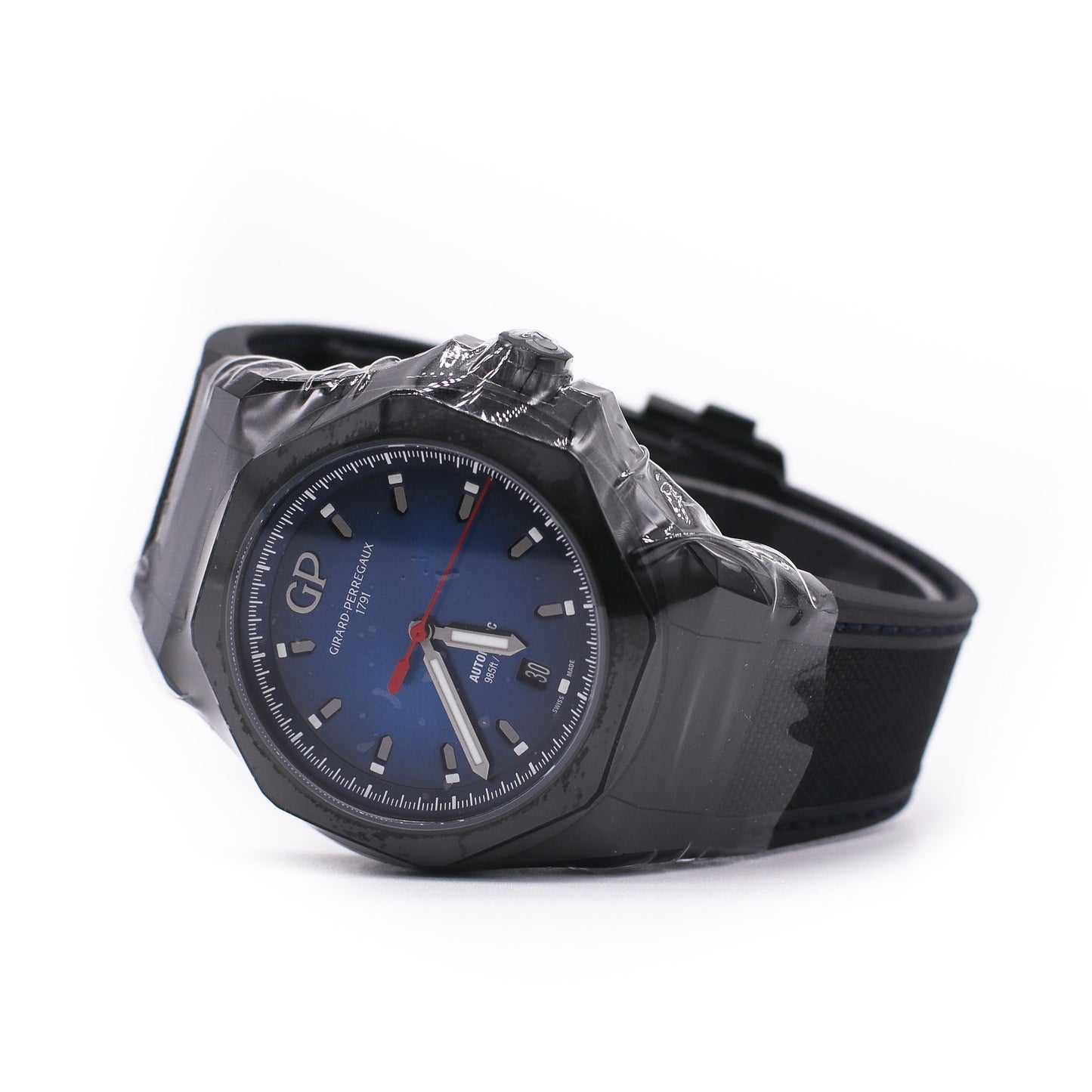 2021 Girard Perregaux Laureato Absolute Titanium PVD Blue Dial 44mm