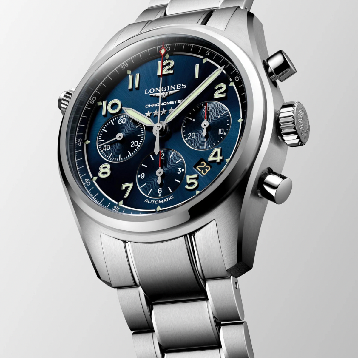 [BNIB] LONGINES SPIRIT AUTOMATIC CHRONOGRAPH BLUE 42MM *L3.820.4.93.6*