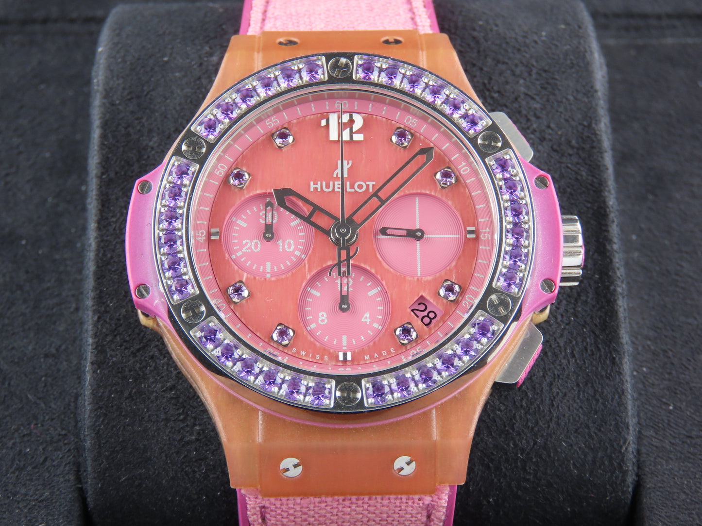 Hublot Big Bang 41 Mm Tutti Frutti Purple Linen Limited Edition 200 Pieces 341.XP.2770.NR.1205