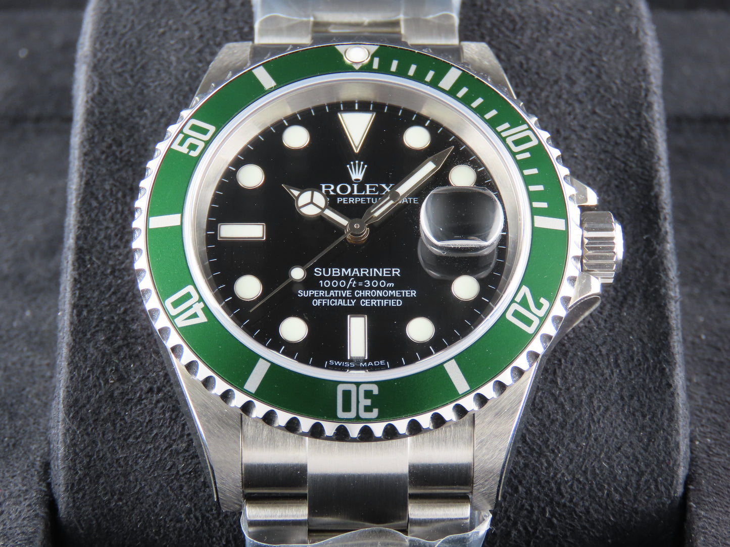 Rolex Submariner Green Bezel 50th Anniversary Kermit "Z" Series (New Old Stock) Full Stickers December 2006
