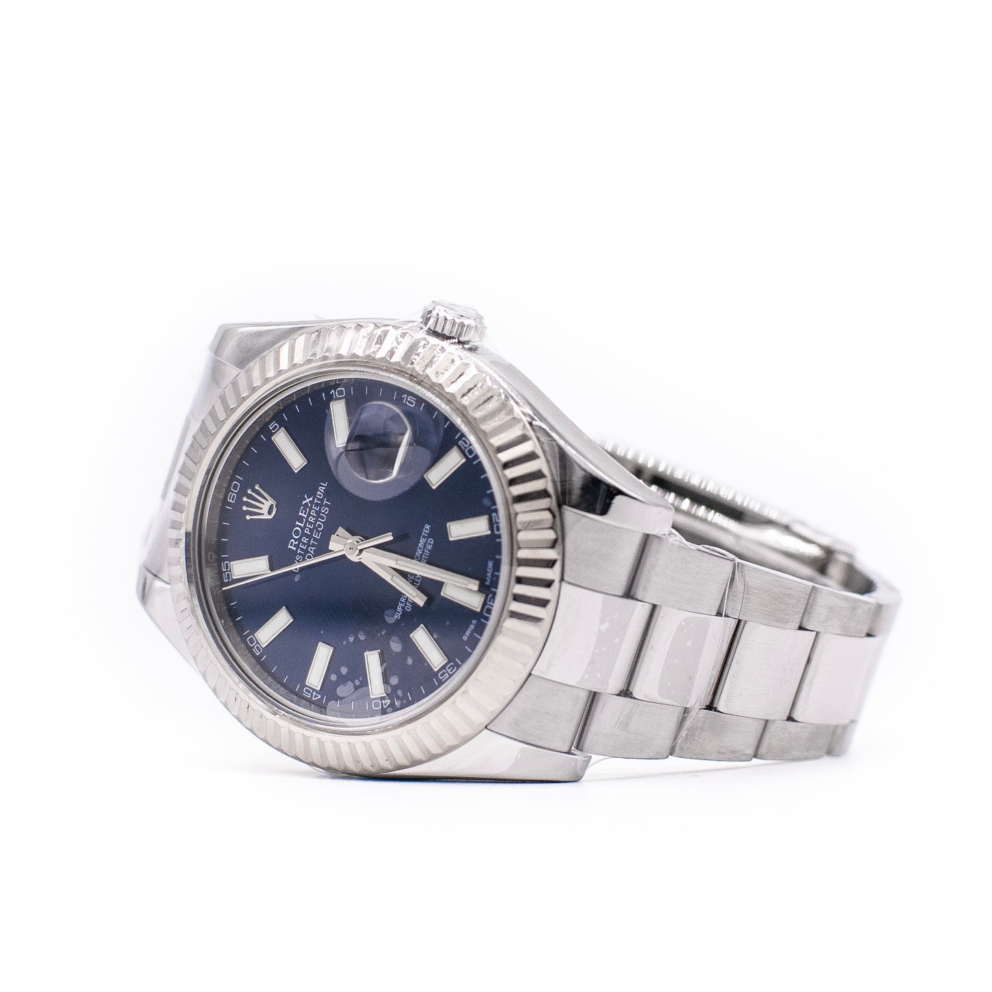 2011 Rolex Datejust 41 Fluted Bezel Oyster Bracelet 116334