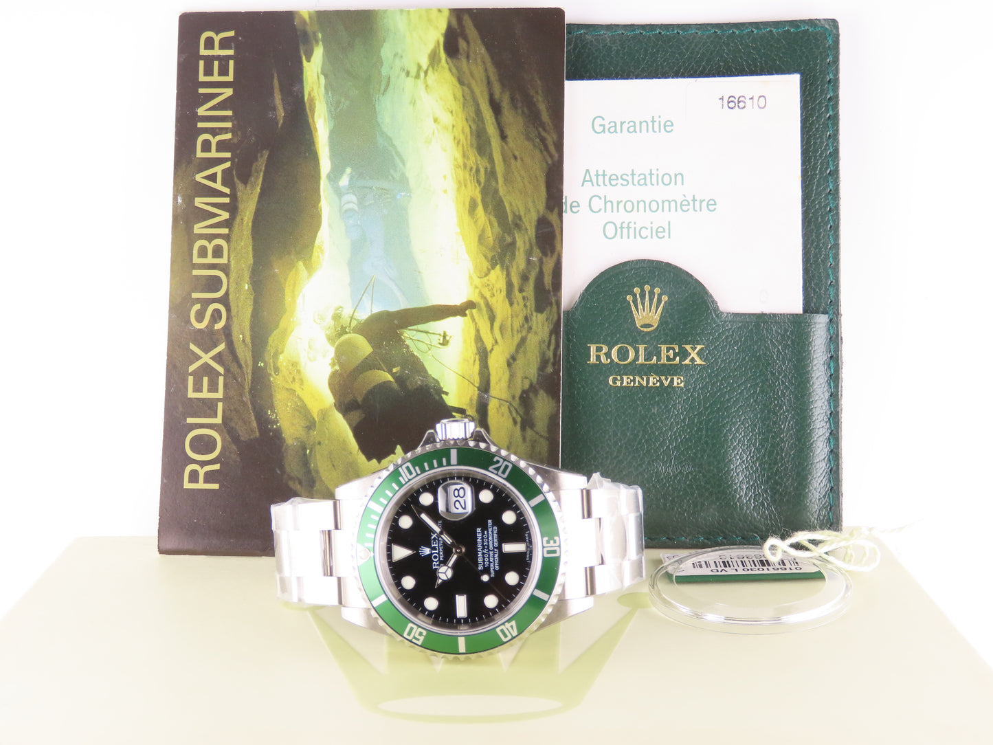 Rolex Submariner Green Bezel 50th Anniversary Kermit "Z" Series (New Old Stock) Full Stickers December 2006