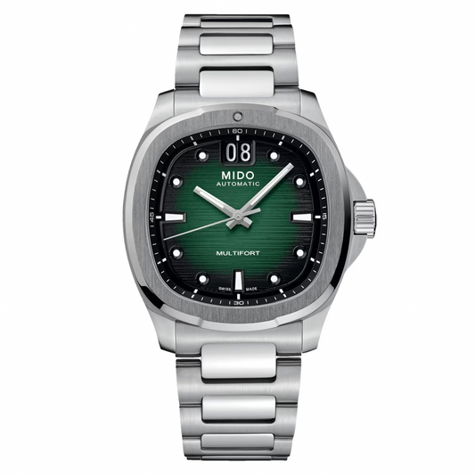 [BNIB] MIDO MULTIFORT TV BIG DATE GREEN *M049.526.11.091.00*