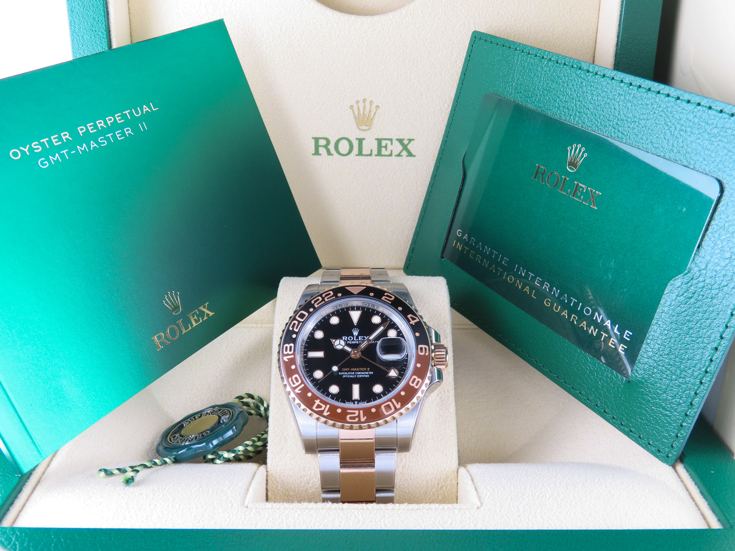 Rolex GMT Master II Ceramic Bezel 18 Ct. Rose Gold / Stainless Steel Rootbeer 126711CHNR April 2024