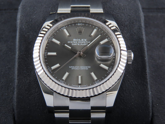 Rolex Datejust 41 Mm Rhodium Dial 126334 Unworn March 2019