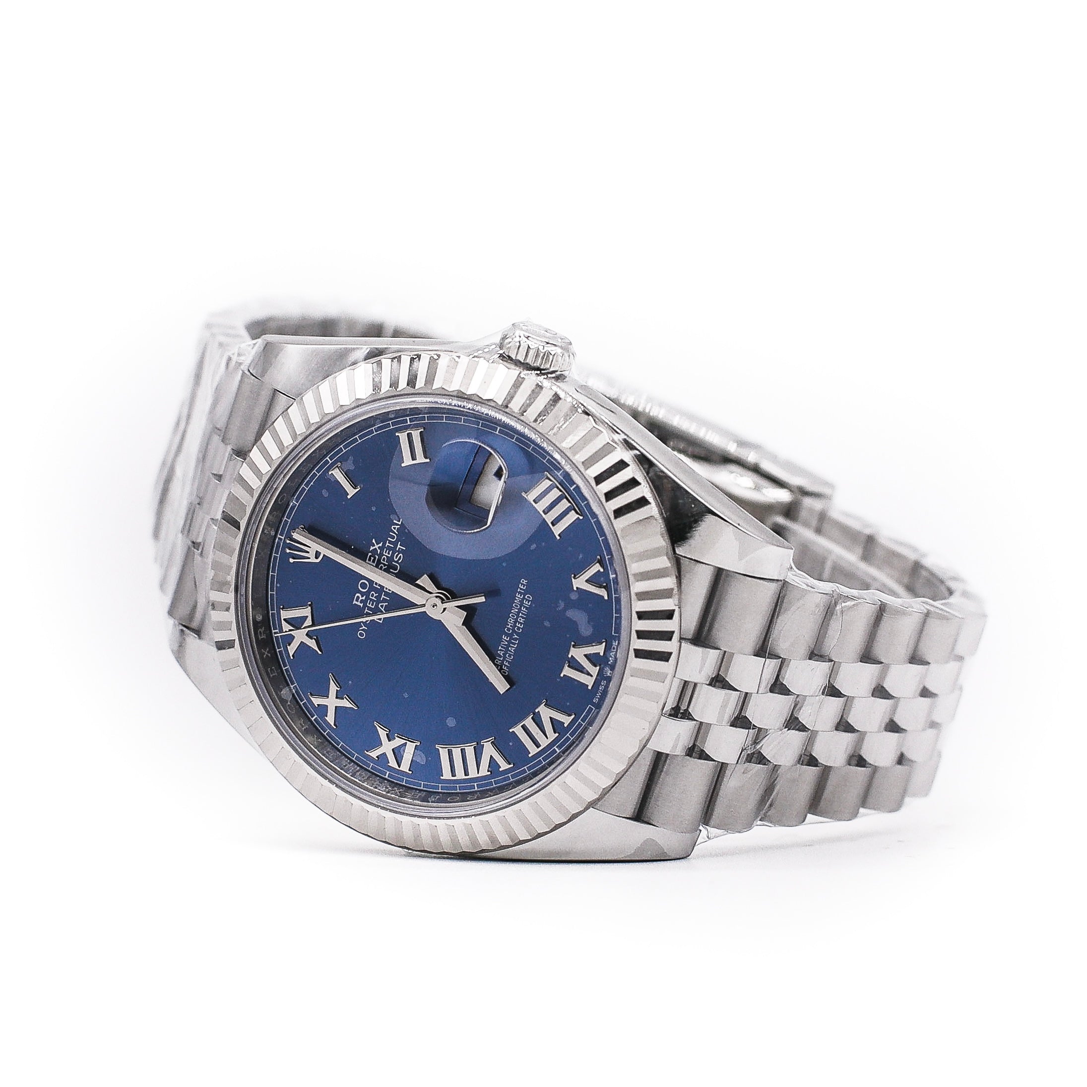 Rolex datejust 41mm on sale blue dial jubilee bracelet