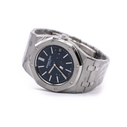 2014 Audemars Piguet Royal Oak Jumbo Blue Dial 15202ST