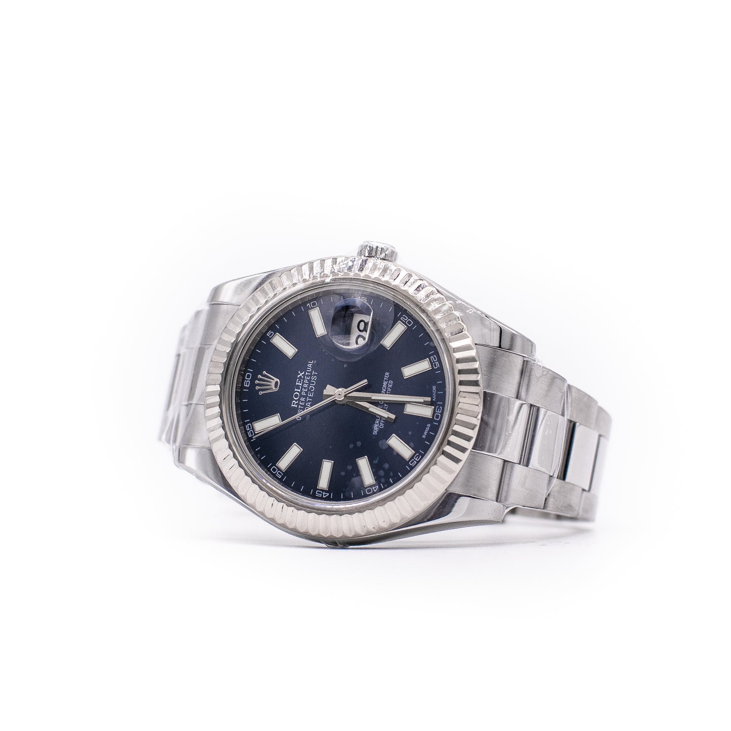 2011 Rolex Datejust 41 Fluted Bezel Oyster Bracelet 116334